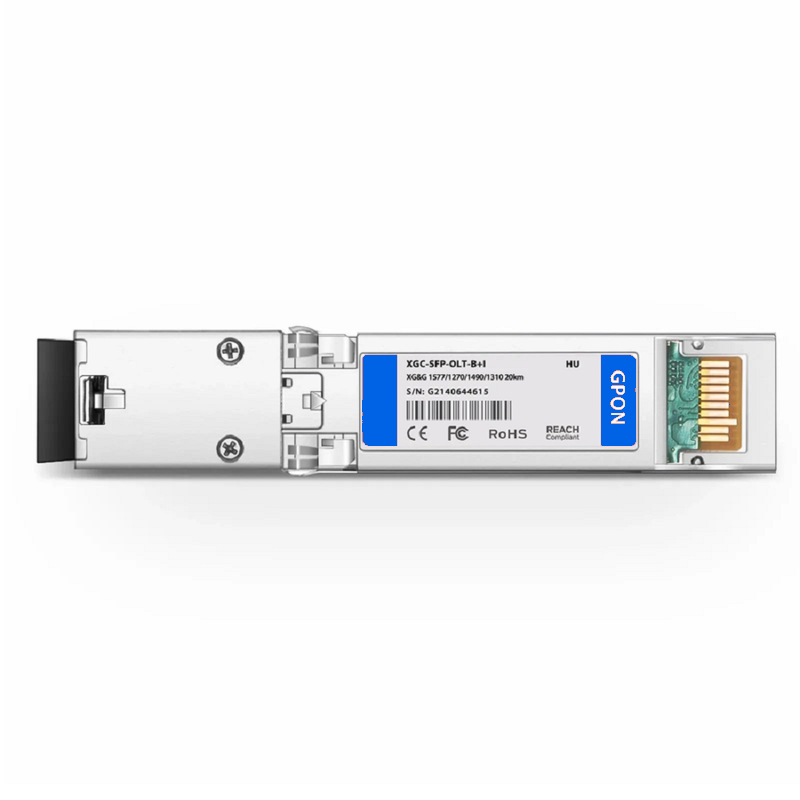 FyberOptix HW Compatible XG-PON&GPON Combo OLT SFP+ 1577nm-TX/1270nm-RX and 1490nm-TX/1310nm-RX Class C+ 20km DOM Simplex SC/UPC SMF Optical Transceiver Module (Industrial)