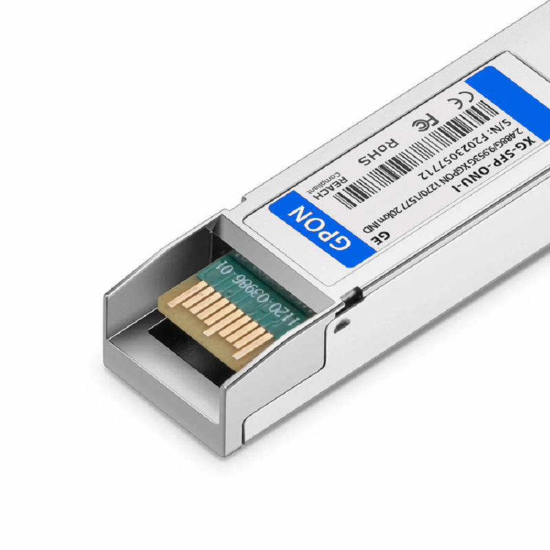 FyberOptix Generic Compatible XGPON ONU SFP+ 1270nm-TX/1577nm-RX 2.488G-TX/9.953G-RX Class N1/N2a/E1/E2a 20km DDM Simplex SC/UPC SMF Optical Transceiver Module (Industrial)
