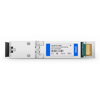FyberOptix Customized XGSPON ONU SFP+ 1270nm-TX/1577nm-RX 9.953G-TX/9.953G-RX Class N1/N2/E1 20km DOM Simplex SC/APC SMF Optical Transceiver Module (Industrial)