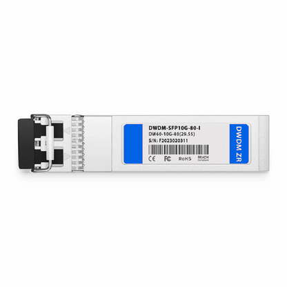 FyberOptix Cisco C61 DWDM-SFP10G-28.77-I Compatible SFP+ 10G DWDM 1528.77nm 100GHz 80km DOM Duplex LC/UPC SMF Optical Transceiver Module for Transmission (Industrial)