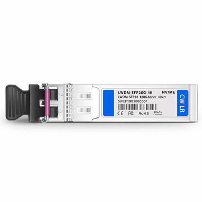 FyberOptix Brocade XBR-SFP25G1270-10 Compatible SFP28 25G CWDM 1270nm 10km DOM Duplex LC/UPC SMF Optical Transceiver Module for Transmission