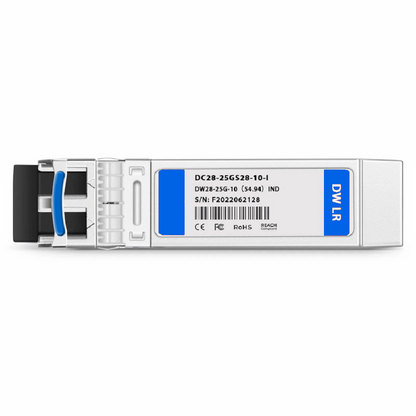 FyberOptix Cisco C45 Compatible SFP28 25G DWDM 1541.35nm 100GHz 10km DOM Duplex LC/UPC SMF Optical Transceiver Module for Transmission (Industrial)