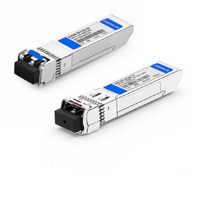 FyberOptix Ciena C61 DWDM-SFP10G-28.77-40 Compatible SFP+ 10G DWDM 1528.77nm 100GHz 40km DOM Duplex LC/UPC SMF Optical Transceiver Module for Transmission