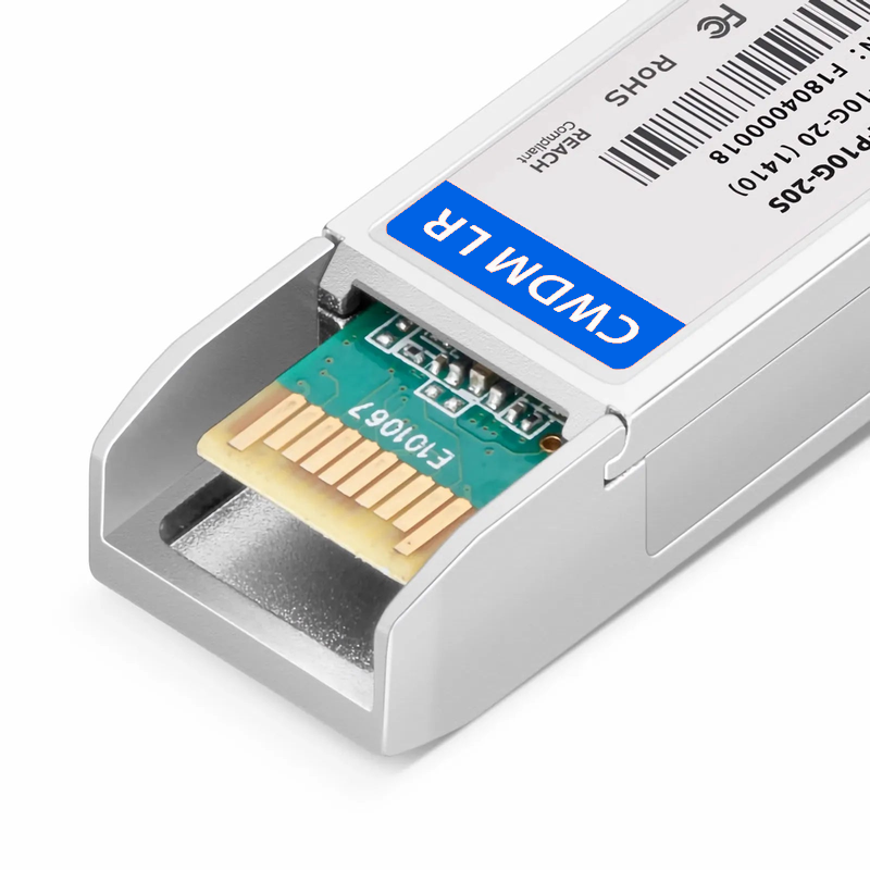 FyberOptix Cisco CWDM-SFP10G-1410-20 Compatible SFP+ 10G CWDM 1410nm 20km DOM Duplex LC/UPC SMF Optical Transceiver Module for Transmission