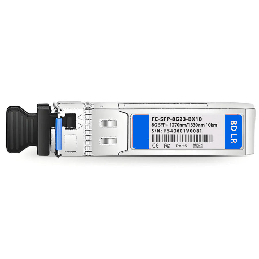 FyberOptix Brocade Compatible SFP+ 8GBASE-BX-U Fibre Channel BiDi 1270nm-TX/1330nm-RX 10km DOM Simplex LC/UPC SMF Optical Transceiver Module