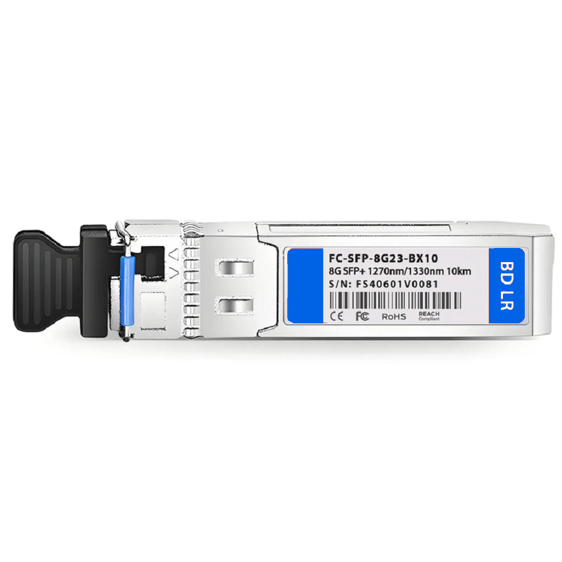 FyberOptix Brocade Compatible SFP+ 8GBASE-BX-U Fibre Channel BiDi 1270nm-TX/1330nm-RX 10km DOM Simplex LC/UPC SMF Optical Transceiver Module