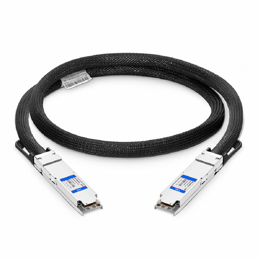 FyberOptix 1m (3ft) NVIDIA/Mellanox MCP4Y10-N001 Compatible 800G OSFP 8 x 100G PAM4 Finned Top InfiniBand NDR Passive Direct Attach Copper Twinax Cable for Quantum-2 Switches