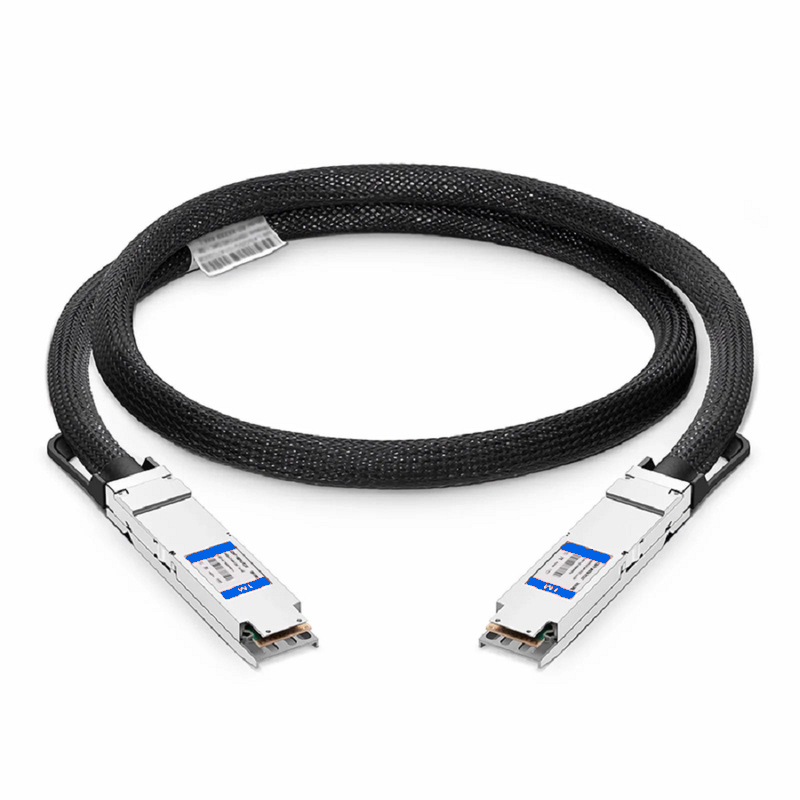 FyberOptix 1.5m (5ft) NVIDIA/Mellanox MCP4Y10-N01A Compatible 800G OSFP 8 x 100G PAM4 Finned Top InfiniBand NDR Passive Direct Attach Copper Twinax Cable for Quantum-2 Switches