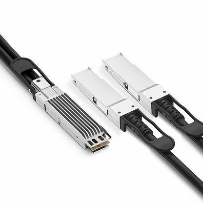 FyberOptix 1m (3ft) NVIDIA/Mellanox MCP7Y60-H001 Compatible 400G OSFP 8 x 50G PAM4 Finned Top to 2 x 200G QSFP56 4 x 50G PAM4 InfiniBand HDR Passive Direct Attach Copper Breakout Cable for Quantum-2 Switches and ConnectX-6 HCA