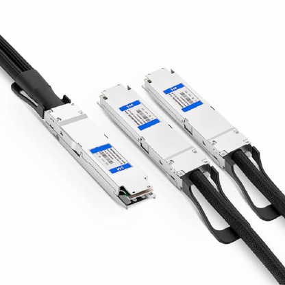 FyberOptix 0.5m (2ft) NVIDIA/Mellanox MCP7Y10-N00A Compatible 800G OSFP 8 x 100G PAM4 Finned Top to 2 x 400G QSFP112 4 x 100G PAM4 InfiniBand NDR Passive Direct Attach Copper Breakout Cable for Quantum-2 Switches and ConnectX-7 HCA