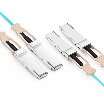 FyberOptix 5m (16ft) NVIDIA/Mellanox MFS1S90-H003E Compatible 2 x 200G QSFP56 4 x 50G PAM4 to 2 x 200G QSFP56 4 x 50G PAM4 InfiniBand HDR Active Optical Breakout Cable for Quantum Switches