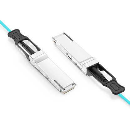 FyberOptix 2m (7ft) NVIDIA/Mellanox Compatible 400G QSFP112 4 x 100G PAM4 InfiniBand NDR Active Optical Cable for ConnectX-7 HCA