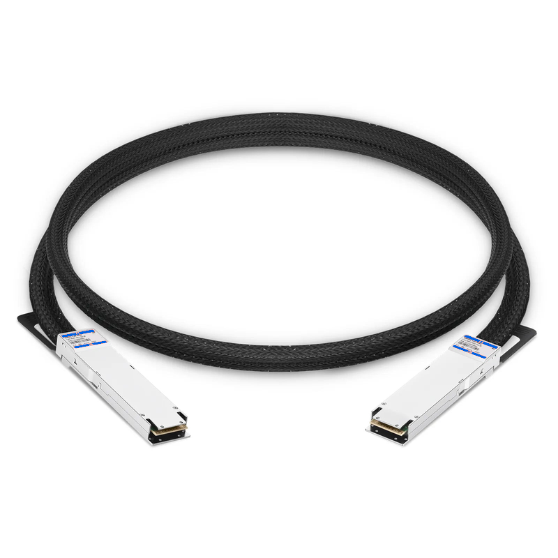 FyberOptix 2m (7ft) NVIDIA/Mellanox MCA4K00-X002 Compatible 1.6T OSFP224 8 x 200G PAM4 Flat Top InfiniBand XDR Active Direct Attach Copper Twinax Cable