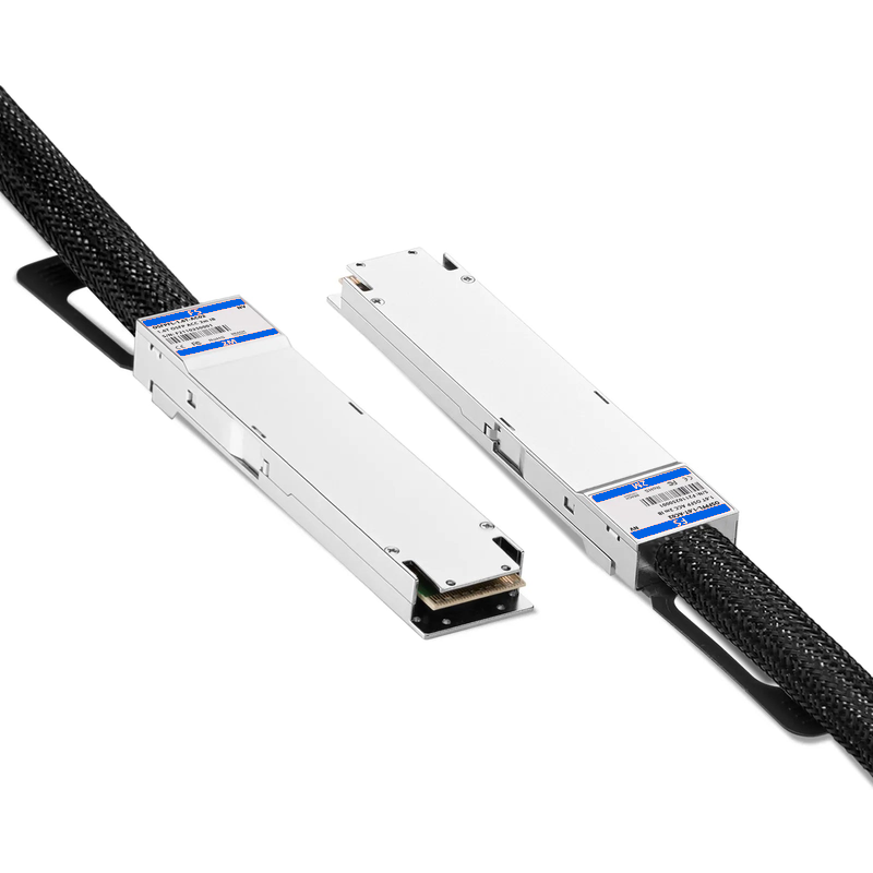 FyberOptix 2m (7ft) NVIDIA/Mellanox MCA4K00-X002 Compatible 1.6T OSFP224 8 x 200G PAM4 Flat Top InfiniBand XDR Active Direct Attach Copper Twinax Cable