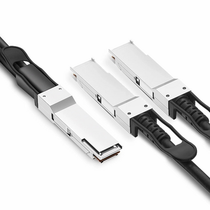 FyberOptix 1.5m (5ft) NVIDIA/Mellanox MCP7H50-H01AR30 Compatible 200G QSFP56 4 x 50G PAM4 to 2 x 100G QSFP56 2 x 50G PAM4 InfiniBand HDR Passive Direct Attach Copper Breakout Cable for Quantum Switches and ConnectX-6 HCA