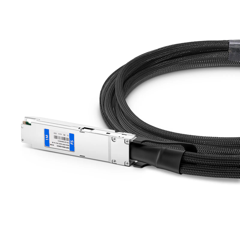 FyberOptix 1m (3ft) NVIDIA/Mellanox MCA7J65-N001 Compatible 800G Twin-port OSFP 8 x 100G PAM4 Finned Top to 2 x 400G QSFP112 4 x 100G PAM4 InfiniBand NDR Active Direct Attach Copper Breakout Cable for Quantum-2 Switches and ConnectX-7 HCA