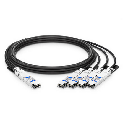 FyberOptix 2m (7ft) NVIDIA/Mellanox MCA7J75-N002 Compatible 800G Twin-port OSFP 8 x 100G PAM4 Finned Top to 4 x 200G QSFP112 2 x 100G PAM4 InfiniBand NDR Active Direct Attach Copper Breakout Cable for Quantum-2 Switches and ConnectX-7 HCA