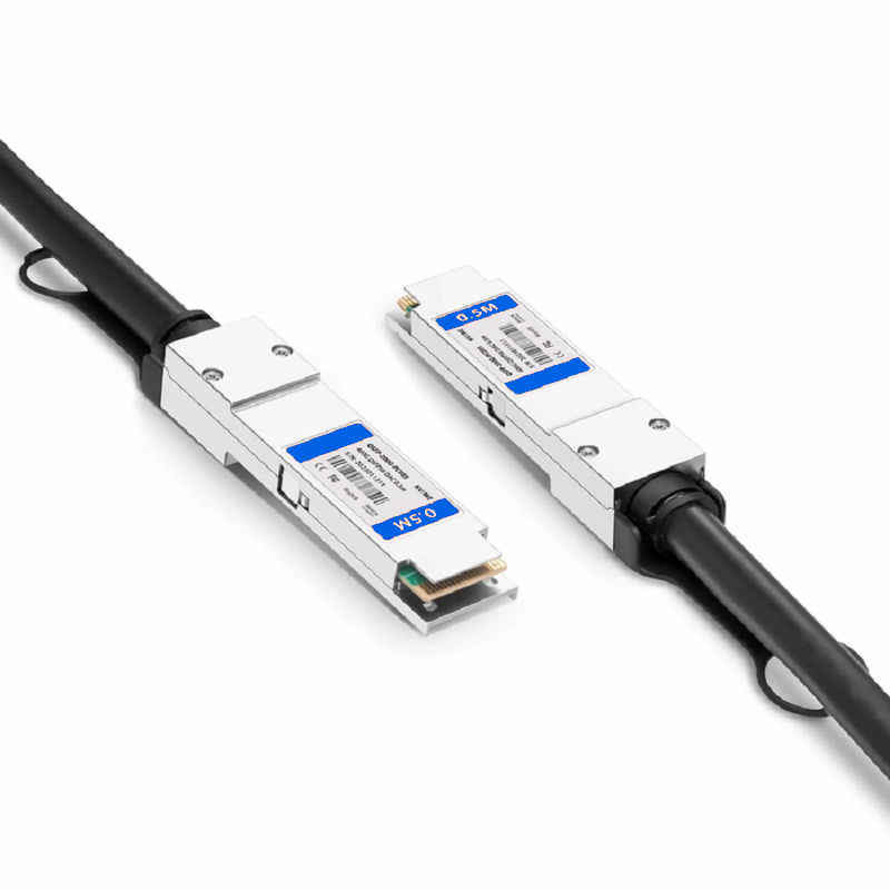 FyberOptix 0.5m (2ft) Dell 470-ADFD Compatible 200G QSFP-DD 8 x 25G NRZ Passive Direct Attach Copper Twinax Cable