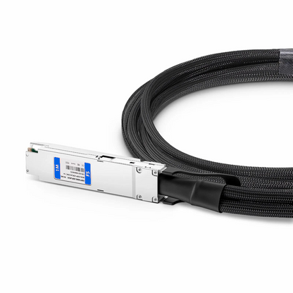 FyberOptix 1m (3ft) NVIDIA/Mellanox MCA7J60-N001 Compatible 800G OSFP 8 x 100G PAM4 Finned Top to 2 x 400G OSFP 4 x 100G PAM4 Flat Top Ethernet Active Direct Attach Copper Breakout Cable