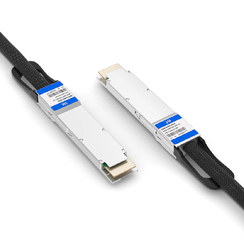 FyberOptix 3m (10ft) Cisco Compatible 400G QSFP-DD 8 x 50G PAM4 to 4 x 100G QSFP56 2 x 50G PAM4 Active Direct Attach Copper Breakout Cable
