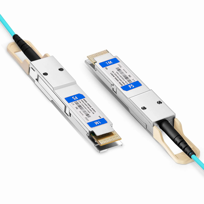 FyberOptix 1m (3ft) Generic Compatible 200G QSFP-DD 8 x 25G NRZ Active Optical Cable