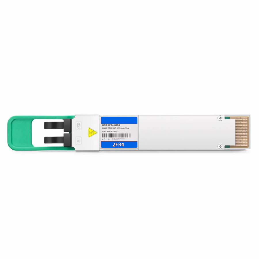 FyberOptix Cisco QDD-2X400G-FR4 Compatible 800GBASE 2 x FR4 QSFP-DD 8 x 100G PAM4 1310nm 2km DOM Dual Duplex LC/UPC SMF Optical Transceiver Module