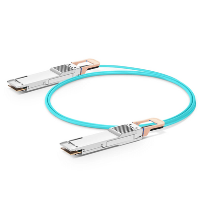 FyberOptix 1m (3ft) Juniper Networks QDD-800G-AOC-1M Compatible 800G QSFP-DD 8 x 100G PAM4 Active Optical Cable