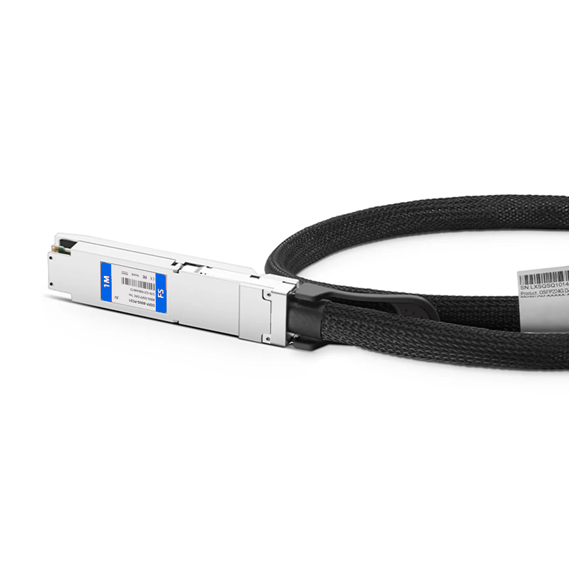 FyberOptix 1m (3ft) Juniper Networks OSFP-800G-DAC-1M Compatible 800G OSFP 8 x 100G PAM4 Finned Top Passive Direct Attach Copper Twinax Cable