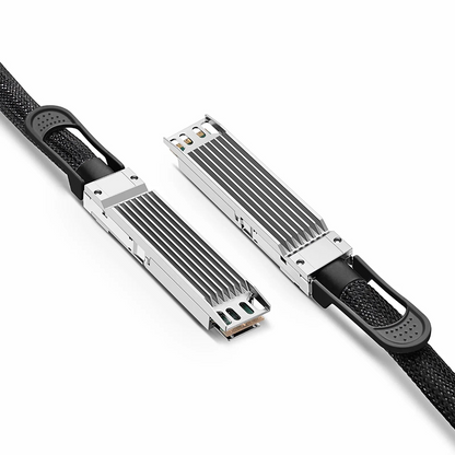 FyberOptix 1m (3ft) H3C Compatible 800G OSFP 8 x 100G PAM4 Finned Top Passive Direct Attach Copper Twinax Cable