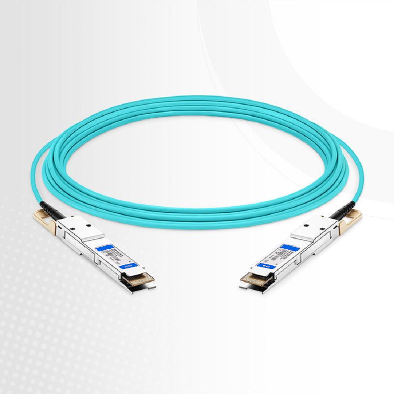 FyberOptix 7m (23ft) Dell AOC-Q56DD-400G-7M Compatible 400G QSFP-DD 8 x 50G PAM4 Active Optical Cable