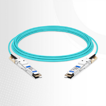 FyberOptix 3m (10ft) Dell AOC-Q56DD-400G-3M Compatible 400G QSFP-DD 8 x 50G PAM4 Active Optical Cable