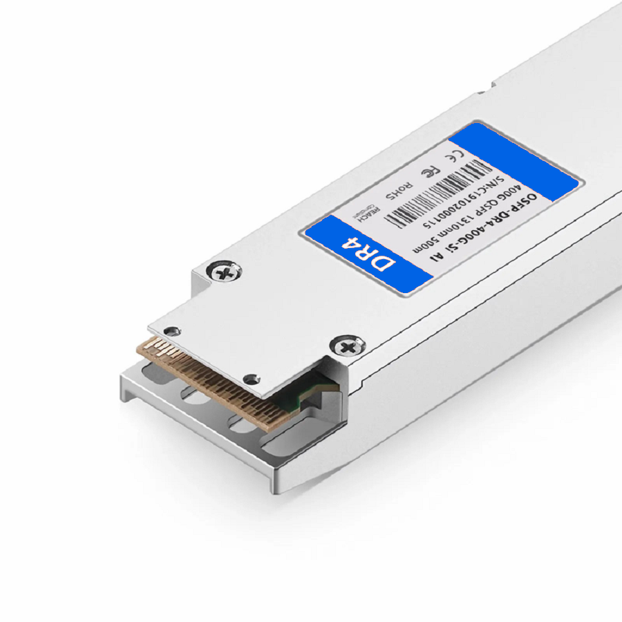 FyberOptix Arista Networks OSFP-400G-DR4 Compatible 400GBASE-DR4 OSFP Finned Top 8 x 50G PAM4 1310nm 500m DOM MPO-12/APC SMF SiPh-Based Optical Transceiver Module, Breakout to 4 x 100G-DR
