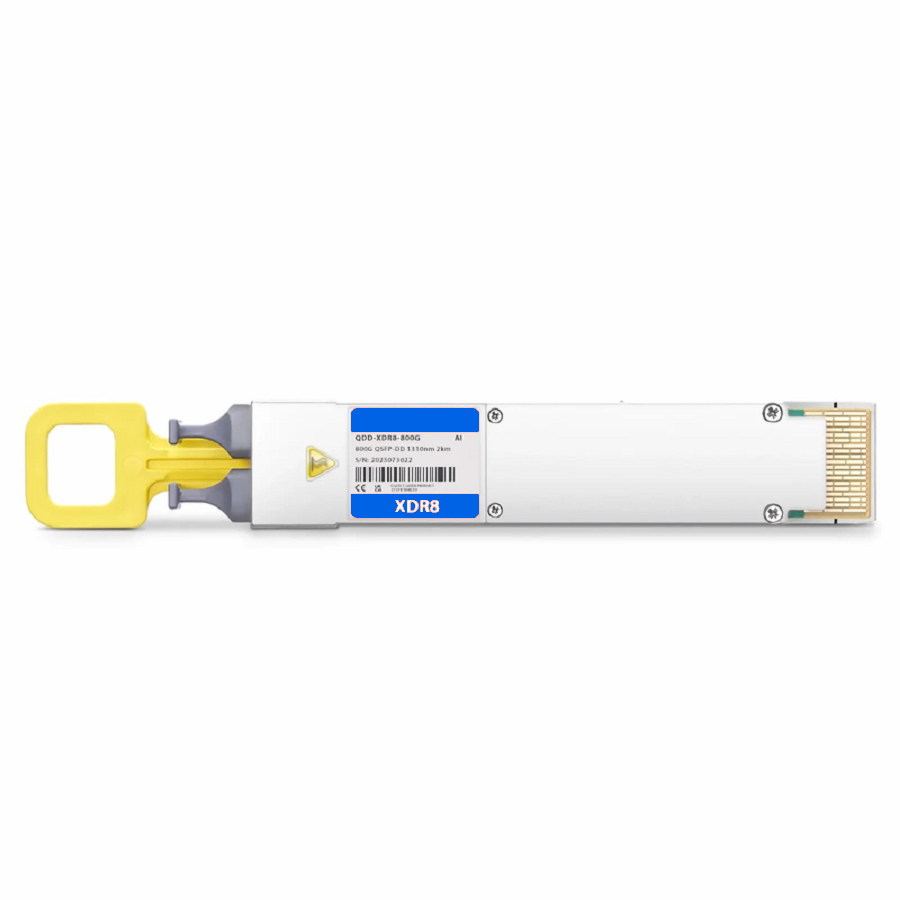 FyberOptix Arista Networks QDD-800G-2XDR4 Compatible 800GBASE 2 x XDR4/XDR8 QSFP-DD 8 x 100G PAM4 1310nm 2km DOM Dual MPO-12/APC SMF Optical Transceiver Module