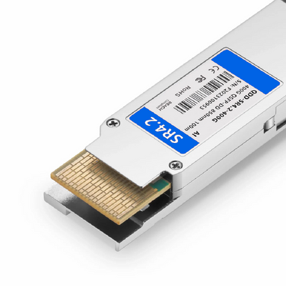 FyberOptix 400GBASE-FR QSFP-DD 8 x 50G PAM4 1310nm 2km DOM MPO-12/APC SMF SiPh-Based Optical Transceiver Module forFOSwitches, Breakout to 4 x 100G-FR