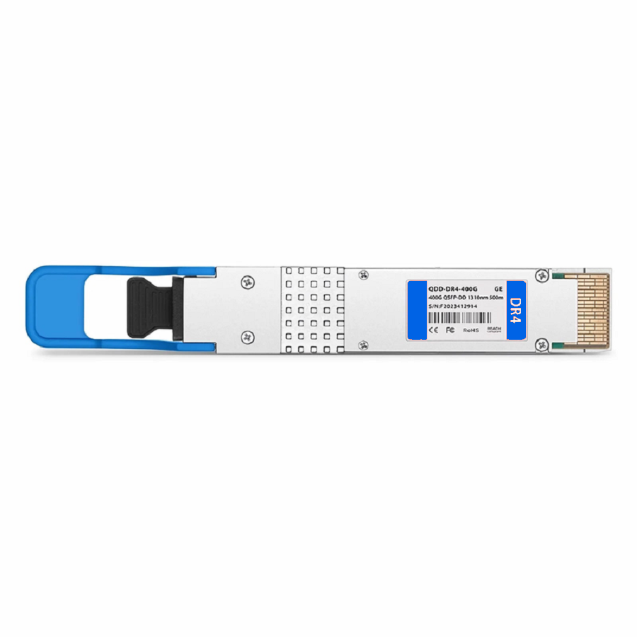FyberOptix Generic Compatible 400GBASE-DR4 QSFP-DD 8 x 50G PAM4 1310nm 500m DOM MPO-12/APC SMF Optical Transceiver Module, Breakout to 4 x 100G-DR