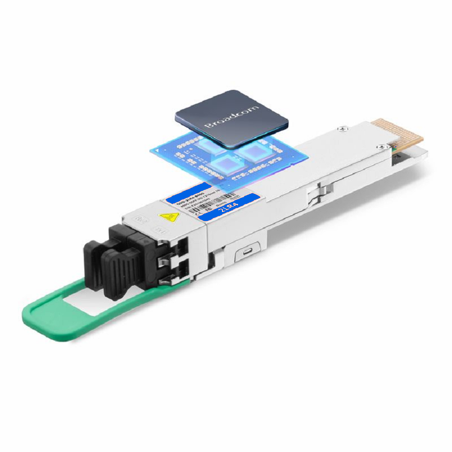 FyberOptix Juniper QDD-2X400G-LR4-P 800GBASE 2x LR4 QSFP-DD 8 x 100G PAM4 1310nm 10km DOM Dual Duplex LC/UPC SMF Optical Transceiver Module