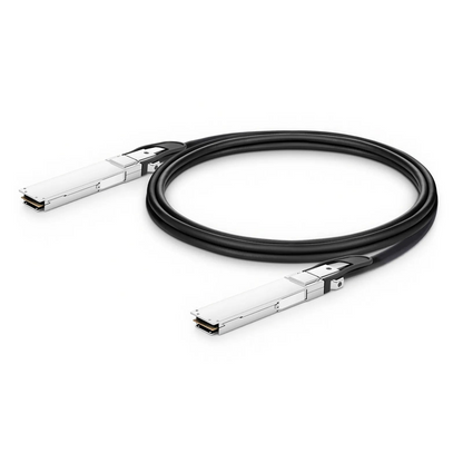 FyberOptix 1.5m (5ft) NVIDIA/Mellanox Compatible 400G OSFP 8 x 50G PAM4 Flat Top Ethernet Passive Direct Attach Copper Twinax Cable