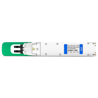 FyberOptix NVIDIA/Mellanox MMS4X50-NM Compatible 800GBASE 2 x FR4 OSFP Closed Finned Top 8 x 100G PAM4 1310nm 2km DOM Dual Duplex LC/UPC SMF Ethernet Optical Transceiver Module