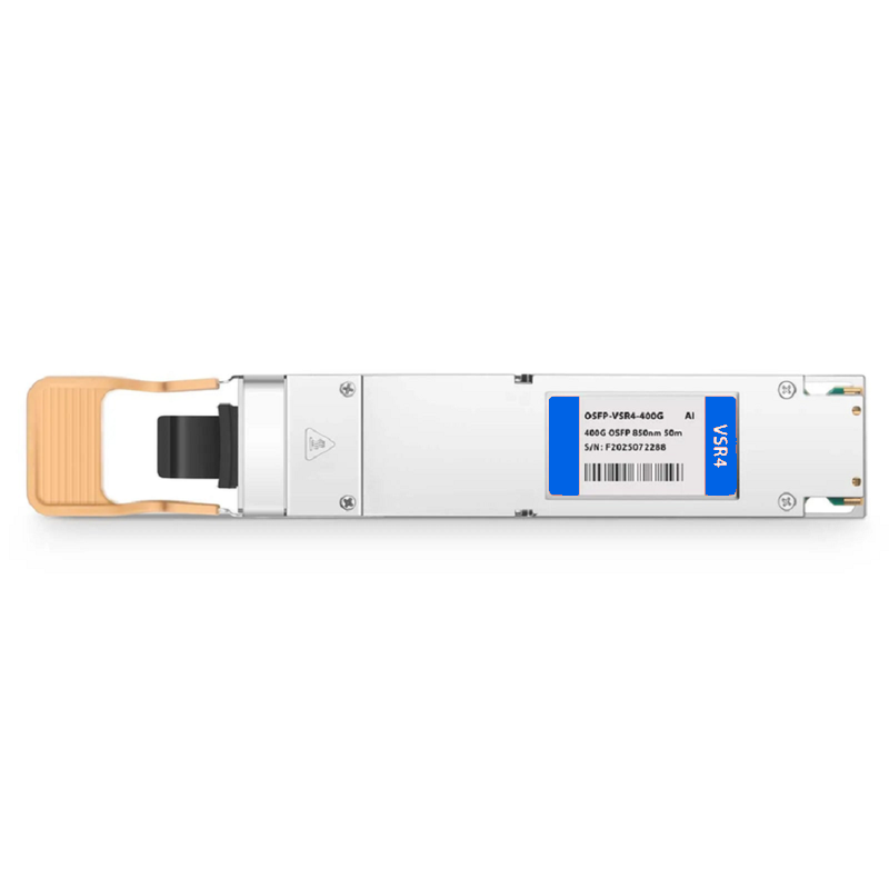 FyberOptix NVIDIA/Mellanox Compatible 400GBASE-VSR4 OSFP Finned Top 8 x 50G PAM4 850nm 50m DOM MPO-12/APC MMF Ethernet Optical Transceiver Module