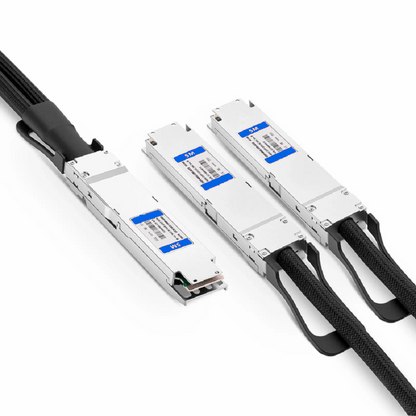 FyberOptix 3m (10ft) NVIDIA/Mellanox MCA7J65-N003 Compatible 800G Twin-port OSFP 8 x 100G PAM4 Finned Top to 2 x 400G QSFP112 4 x 100G PAM4 Ethernet Active Direct Attach Copper Breakout Cable