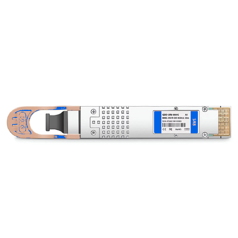 FyberOptix Arista Networks Compatible 800GBASE-SR8 QSFP-DD 8 x 100G PAM4 850nm 50m DOM MPO-16/APC MMF Optical Transceiver Module