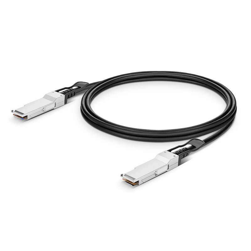 FyberOptix 2m (7ft) Dell DAC-Q56-200G-2M Compatible 200G QSFP56 4 x 50G PAM4 Passive Direct Attach Copper Twinax Cable