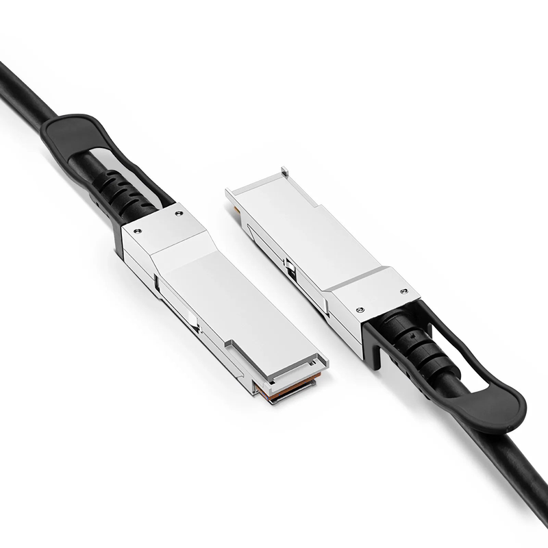 FyberOptix 2m (7ft) Dell DAC-Q56-200G-2M Compatible 200G QSFP56 4 x 50G PAM4 Passive Direct Attach Copper Twinax Cable