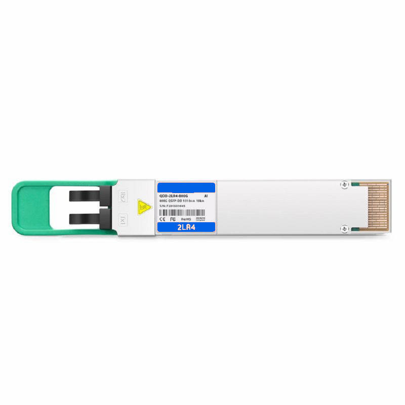 FyberOptix Juniper QDD-2X400G-LR4-P 800GBASE 2x LR4 QSFP-DD 8 x 100G PAM4 1310nm 10km DOM Dual Duplex LC/UPC SMF Optical Transceiver Module