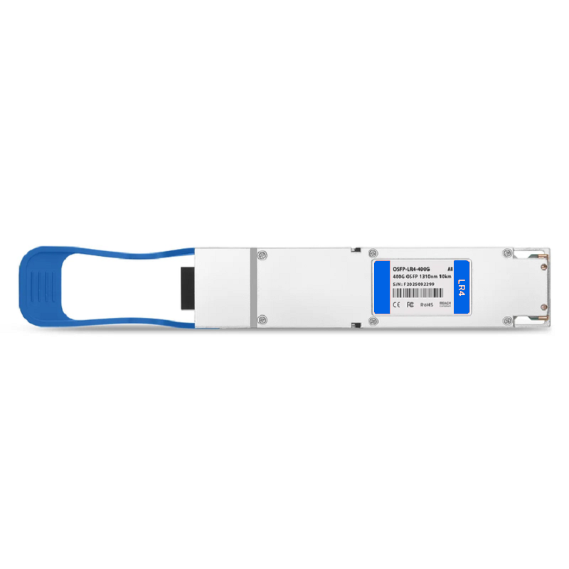 FyberOptix Generic Compatible 400GBASE-FR4 OSFP Finned Top 8 x 50G PAM4 1310nm 2km DOM Duplex LC/UPC SMF Optical Transceiver Module