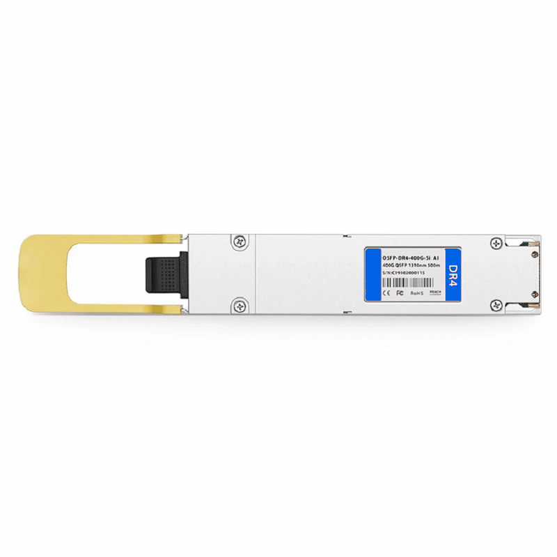 FyberOptix Arista Networks OSFP-400G-DR4 Compatible 400GBASE-DR4 OSFP Finned Top 8 x 50G PAM4 1310nm 500m DOM MPO-12/APC SMF SiPh-Based Optical Transceiver Module, Breakout to 4 x 100G-DR