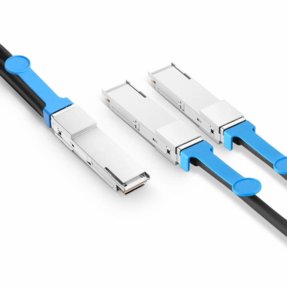 FyberOptix 3m (10ft) Arista Networks Compatible 200G QSFP56 4 x 50G PAM4 to 2 x 100G QSFP56 2 x 50G PAM4 Active Direct Attach Copper Breakout Cable