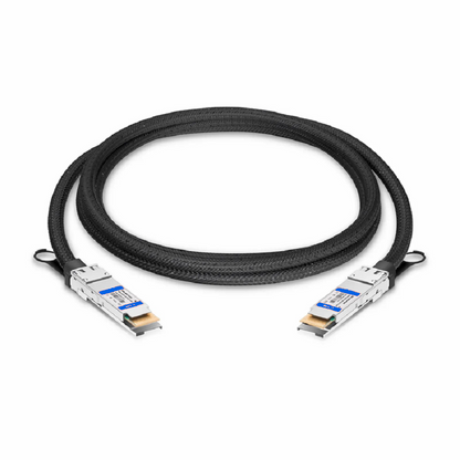 FyberOptix 0.5m (2ft) Arista Networks CAB-D-D-400G-0.5 Compatible 400G QSFP-DD 8 x 50G PAM4 Passive Direct Attach Copper Twinax Cable