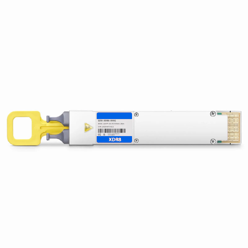 FyberOptix Cisco QDD-8X100G-FR Compatible 800GBASE 2 x 400G-XDR4/XDR8 QSFP-DD 8 x 100G PAM4 1310nm 2km DOM Dual MPO-12/APC SMF Optical Transceiver Module