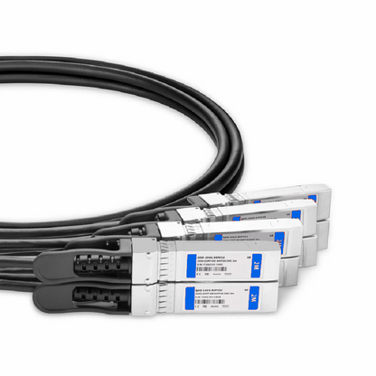 FyberOptix 2m (7ft) Dell Compatible 200G QSFP-DD 8 x 25G NRZ to 8 x 25G SFP28 25G NRZ Passive Direct Attach Copper Breakout Cable